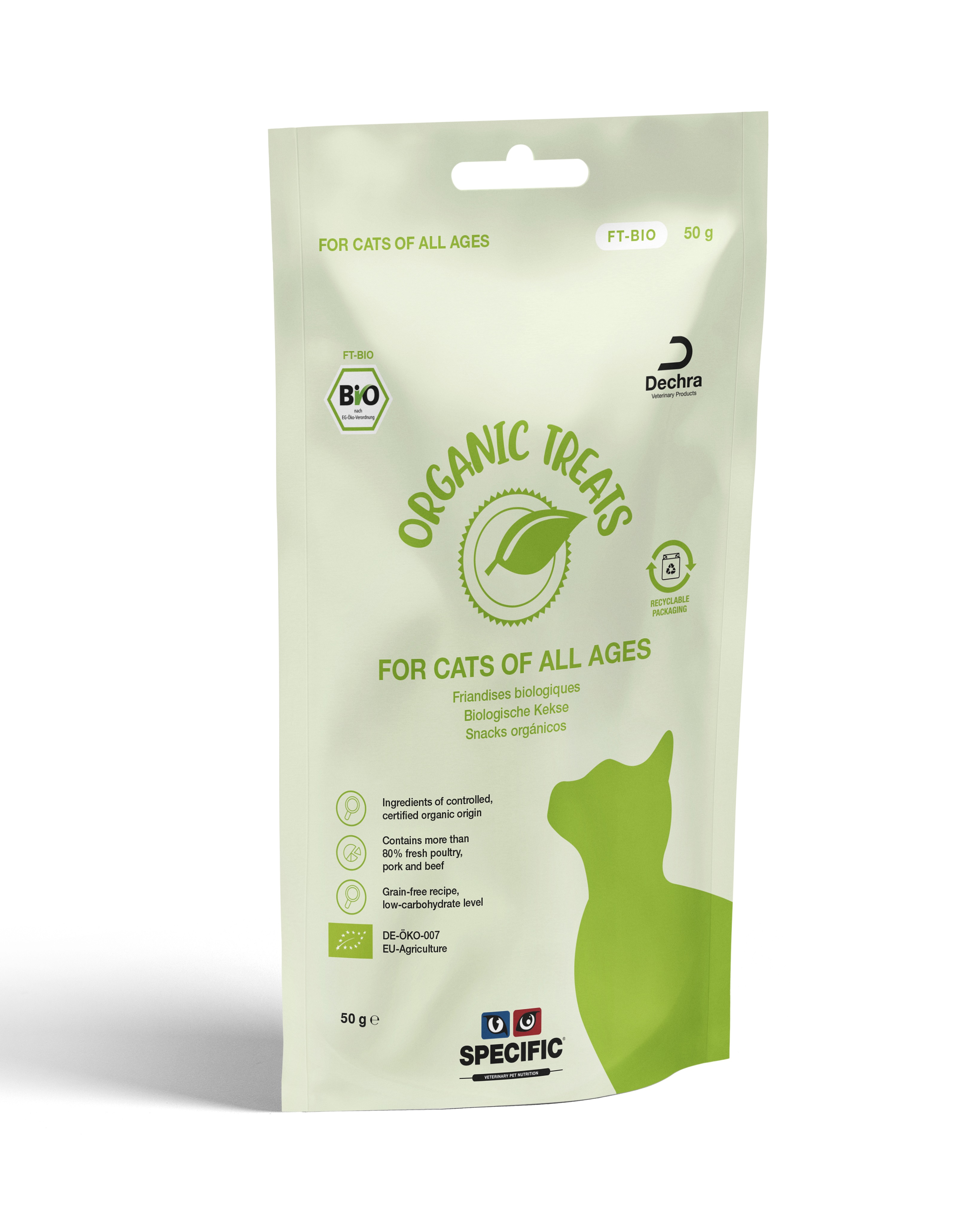 SPECIFIC FT-BIO Organic Treats for cats - PAMLSKY