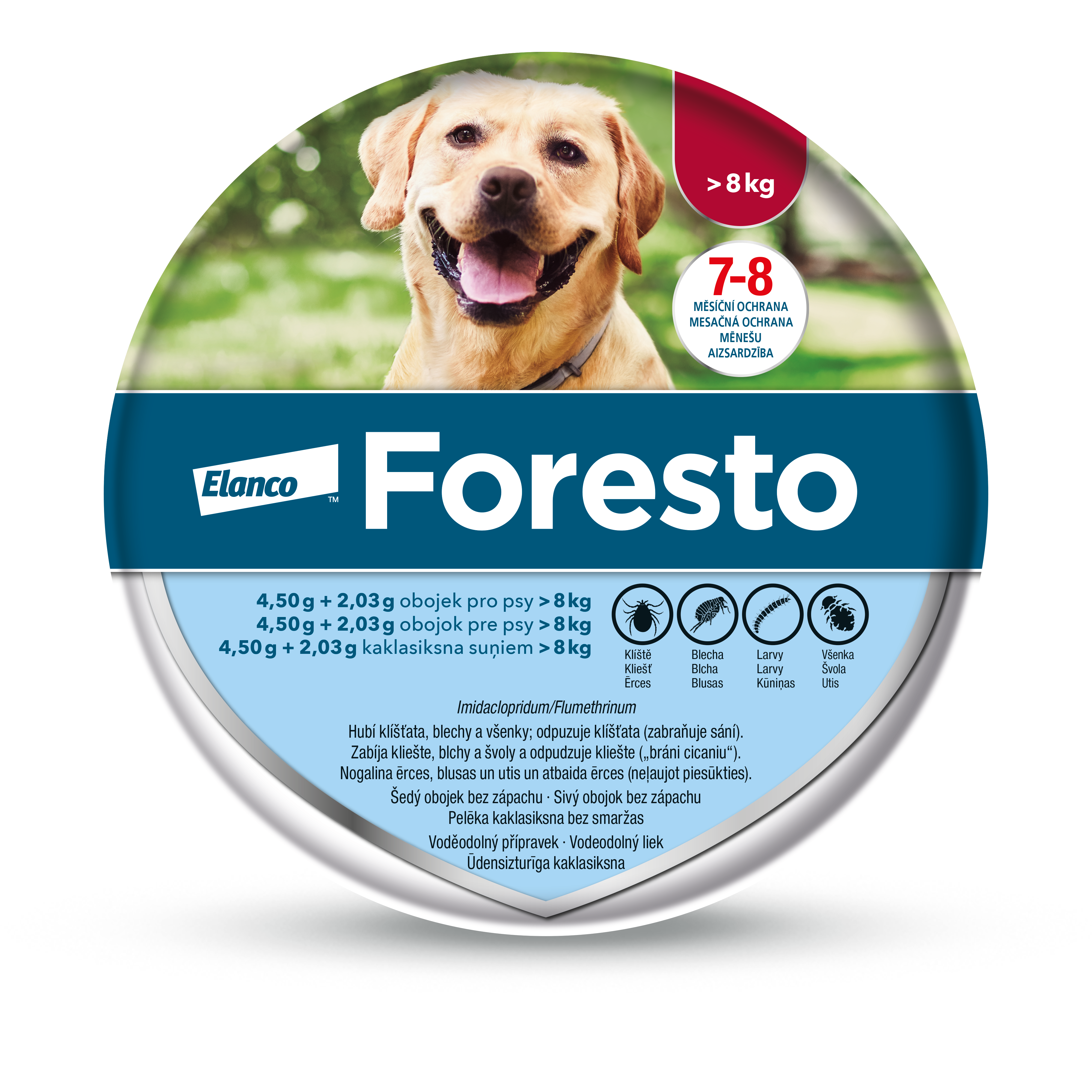 Foresto 4,50 g + 2,03 g obojek pro psy > 8 kg